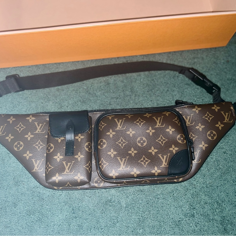 Luxury Brown Monogram Belt Bag